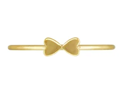 Gold Filled Double Heart Design Stacking Ring Large