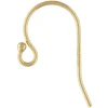 Gold Filled Earring Hook Wire With Bead And Loop 20mm Pack of 6