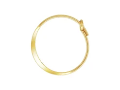 Gold Filled Flattened Hoop Earring 15mm