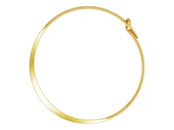 Gold Filled Flattened Hoop Earring 25mm