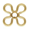 Gold Filled Flower Connector 7.5mm With 2mm Bezel