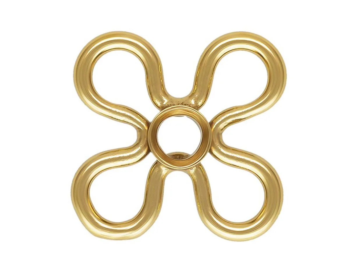 Gold Filled Flower Connector 7.5mm With 2mm Bezel