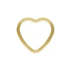 Gold Filled Heart Closed Rings 10mm Pack of 5
