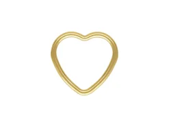 Gold Filled Heart Closed Rings 10mm Pack of 5
