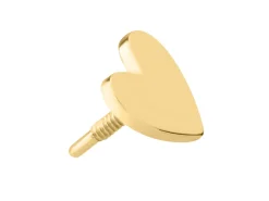 Gold Filled Heart Labret Post 4mm