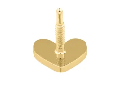 Gold Filled Heart Labret Post 4mm