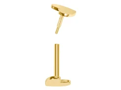 Gold Filled Heart Labret Post 4mm
