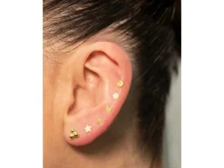 Gold Filled Heart Labret Post 4mm