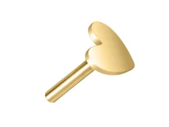 Gold Filled Heart Labret Stud Earrings