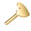 Gold Filled Heart Labret Tube 4mm