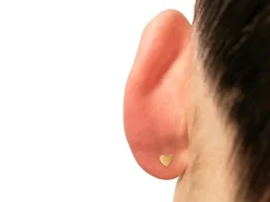 Gold Filled Heart Labret Tube 4mm