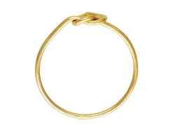 Gold Filled Heart Love Knot Design Ring Medium