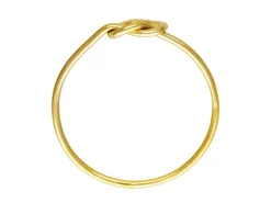 Gold Filled Heart Love Knot Design Ring Large