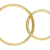 Gold Filled Interlocking Rings 16mm And 12mm