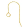 Gold Filled Large Fancy Twisted Earring Hook Wire 19x11mm Pack of 6