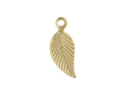 Gold Filled Leaf Charm 10x5mm