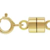 Gold Filled Magnetic Clasp Converter With Bolt Ring
