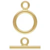 Gold Filled 9mm Ring And Bar Ring Toggle Set