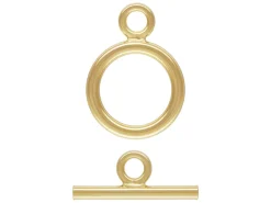 Gold Filled 9mm Ring And Bar Ring Toggle Set