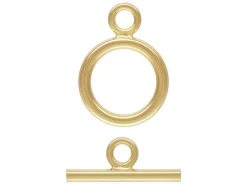 Gold Filled 15mm Ring And Bar Ring Toggle Set