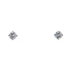 Gold Filled 4mm White Cubic Zirconia Stud Earrings