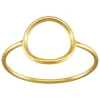 Gold Filled Open Circle Design Ring Medium