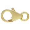 Gold Filled Oval Lobster Trigger Clasp Catch With Ring 10mm
