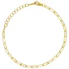 Gold Filled Paperclip Chain Bracelet With Extender 6.5"/16.5cm Unhallmarked