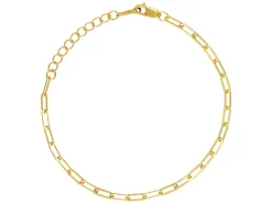 Gold Filled Paperclip Chain Bracelet With Extender 6.5"/16.5cm Unhallmarked