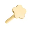 Gold Filled Plain Flower Labret Tube 4mm