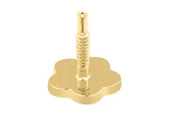 Gold Filled Plain Flower Labret Post 4mm
