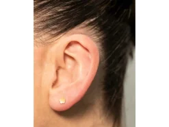 Gold Filled Plain Flower Labret Post 4mm