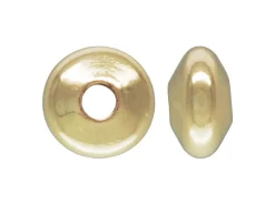 Gold Filled Plain Rondell 3.6mm Pack of 5