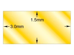 Gold Filled Rectangular Wire 3.00mm X 1.50mm Fully Annealed