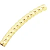 Gold Filled Round Tube Hammered Curved Spacer 30mm