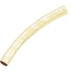 Gold Filled Round Tube Ornate Curved Spacer 30mm