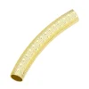 Gold Filled Round Tube Polka Dots Curved Spacer 20mm
