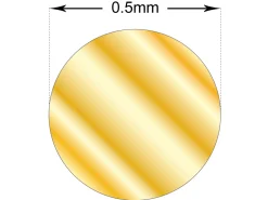 Gold Filled Round Wire 0.5mm Fully Annealed