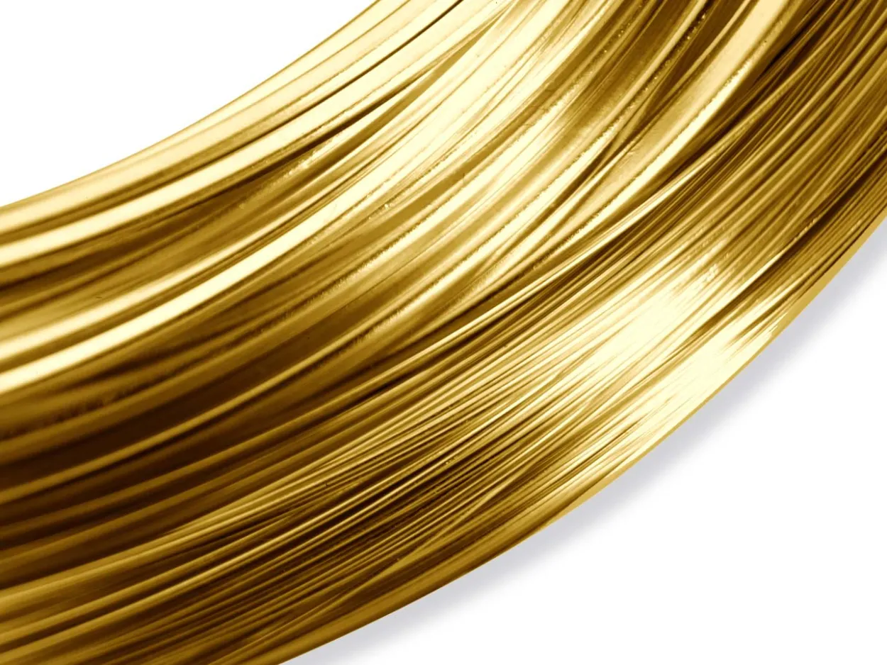 Gold Filled Round Wire 1mm Half Hard