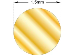 Gold Filled Round Wire 1.5mm Half Hard