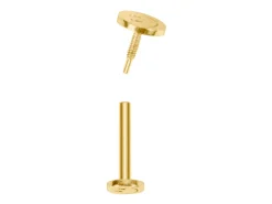 Gold Filled Smiley Face Labret Post 4mm