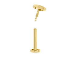 Gold Filled Smiley Face Labret Tube 3mm