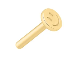Gold Filled Smiley Labret Stud Earrings