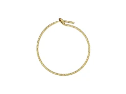Gold Filled Sparkle Beading Hoop Earring 20mm