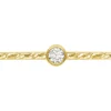 Gold Filled Sparkle Stacking 2mm White Cubic Zirconia Ring Medium