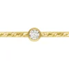 Gold Filled Sparkle Stacking 2mm White Cubic Zirconia Ring Small