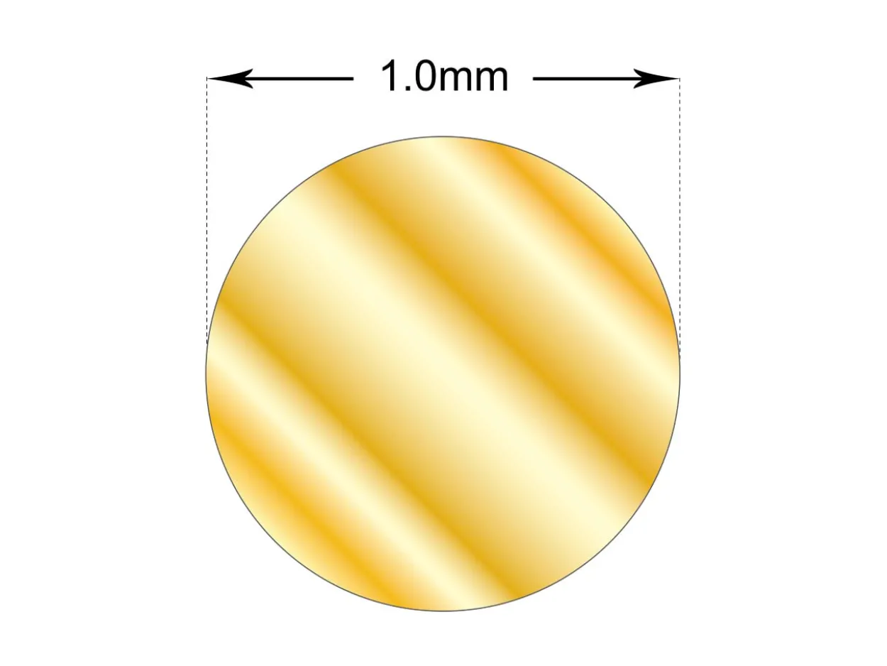 Gold Filled Sparkle Wire 1mm Half Hard