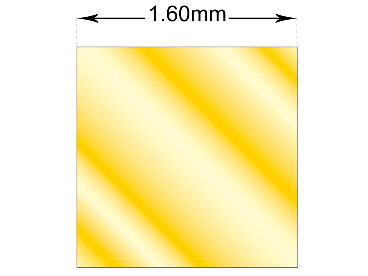 Gold Filled Square Wire 1.60mm Fully Annealed