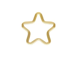 Gold Filled Star Closed Rings 10mm Pack of 5