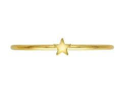 Gold Filled Star Design Stacking Ring Large